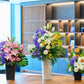 青い胡蝶蘭ブルージーン／フラワーアレンジメント 2本｜開業祝い・就任祝い・法人ギフト