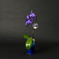 【2026年父の日】青色胡蝶蘭ブルージーン1本立鉢　ブルーシリンダー